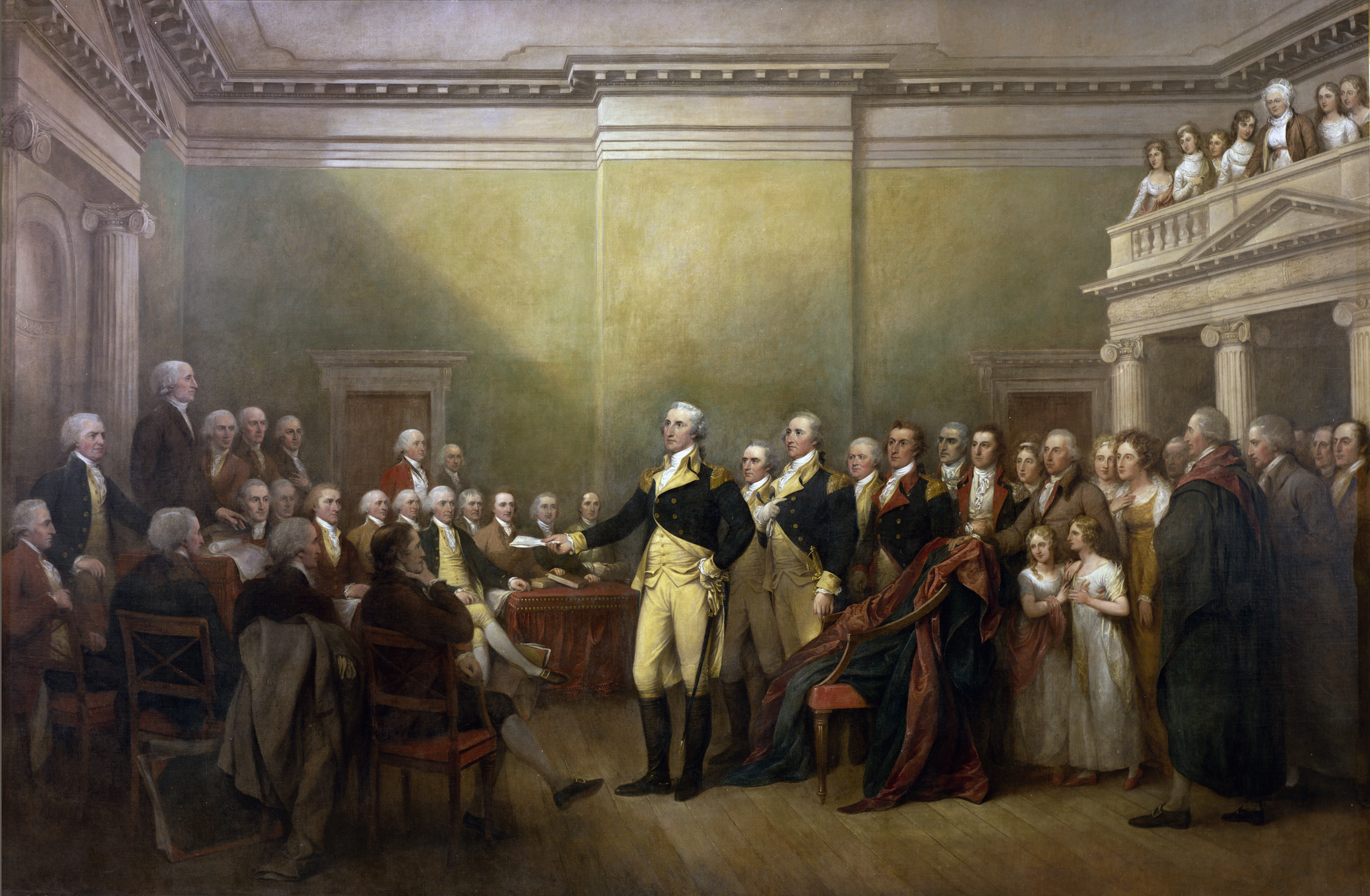 General George Washington Resigning his Commission, John Trumbull, 1817
