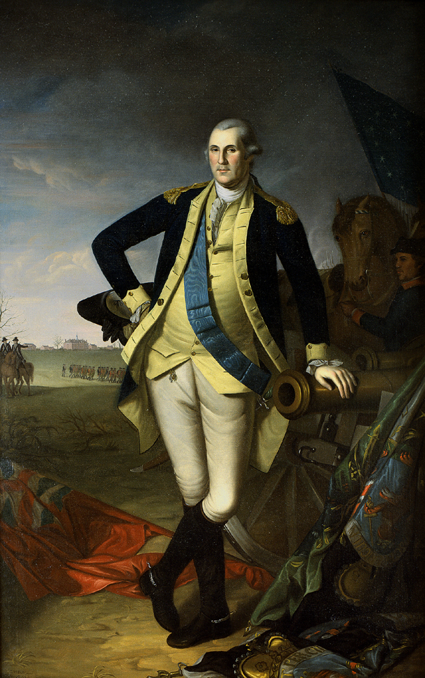 1779 Portrait of George Washington by Charles Willson Peale. Oil on canvas.