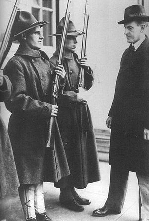 Calvin Coolidge inspect militia as governor Calvin Coolidge inspect militia as governor