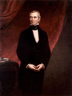 James Knox Polk by George Peter Alexander Healy, oil on canvas 1858