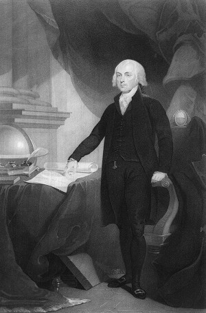 James Madison Stippling Engraving, between 1809 and 1817