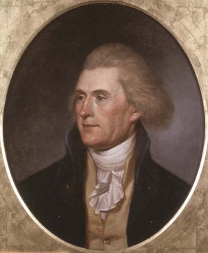 Thomas Jefferson by Charles Willson Peale. Philadelphia, 1791.