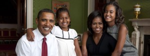 Barack Obama with his family Barack Obama with his family