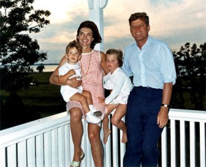 John F. Kennedy with his family John F. Kennedy with his family